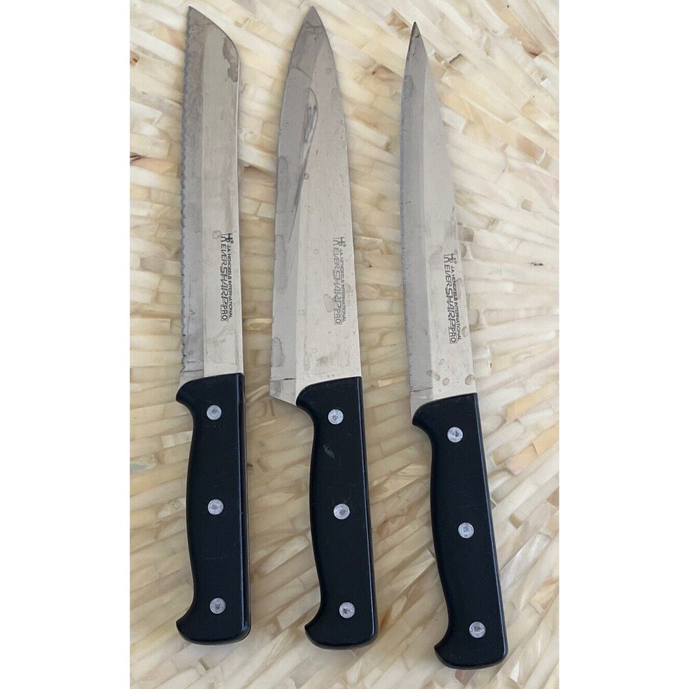 JA Henckels International Ever Sharp PRO Knives 3 Piece Serrated Stainless Steel